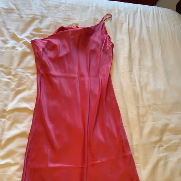 Maison Essentiale - Pink Silk Midi Slip Dress - Size L - Picture 5 of 11